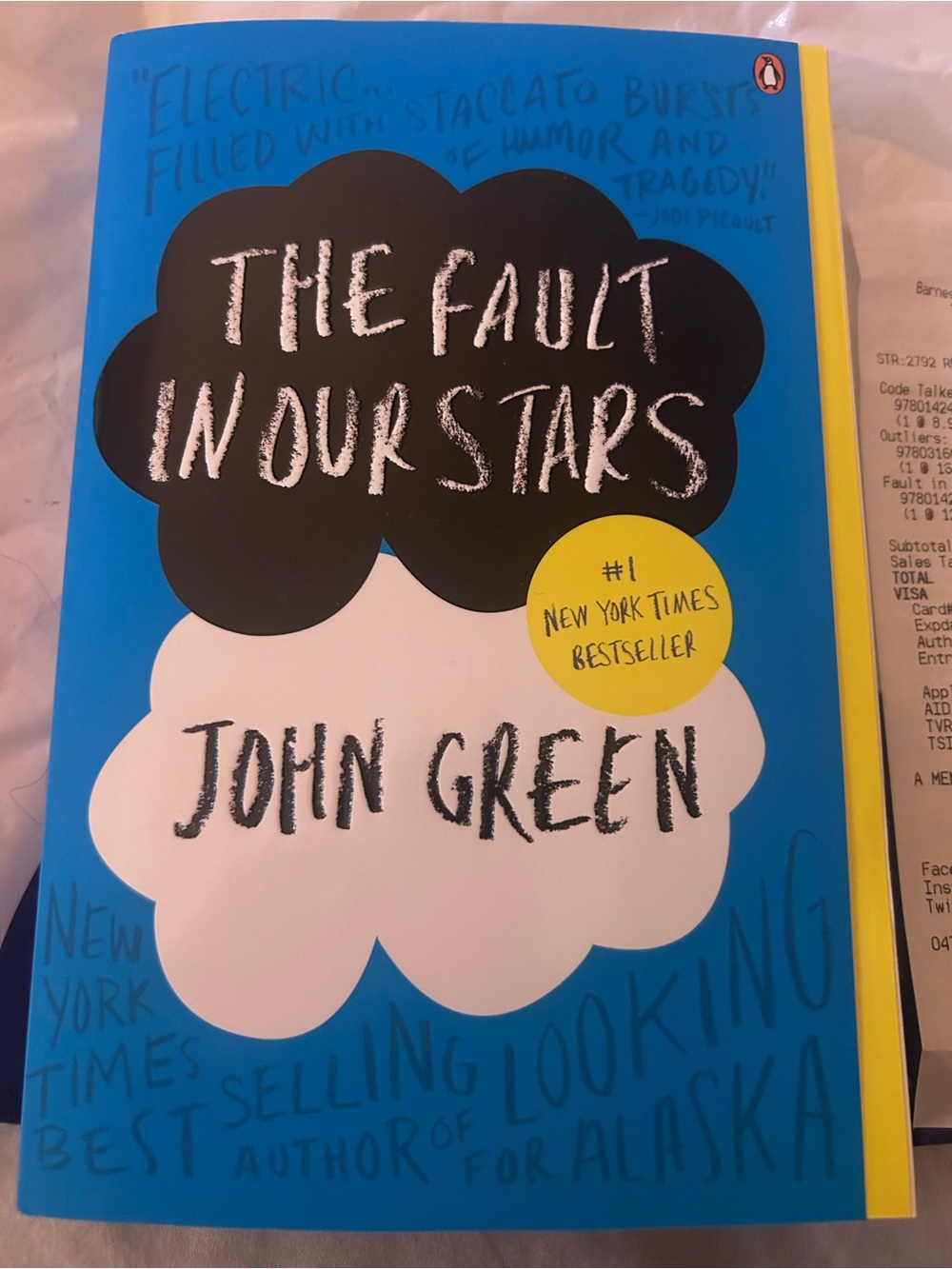 The fault in our star. Hard copy book. Brand new. Never used